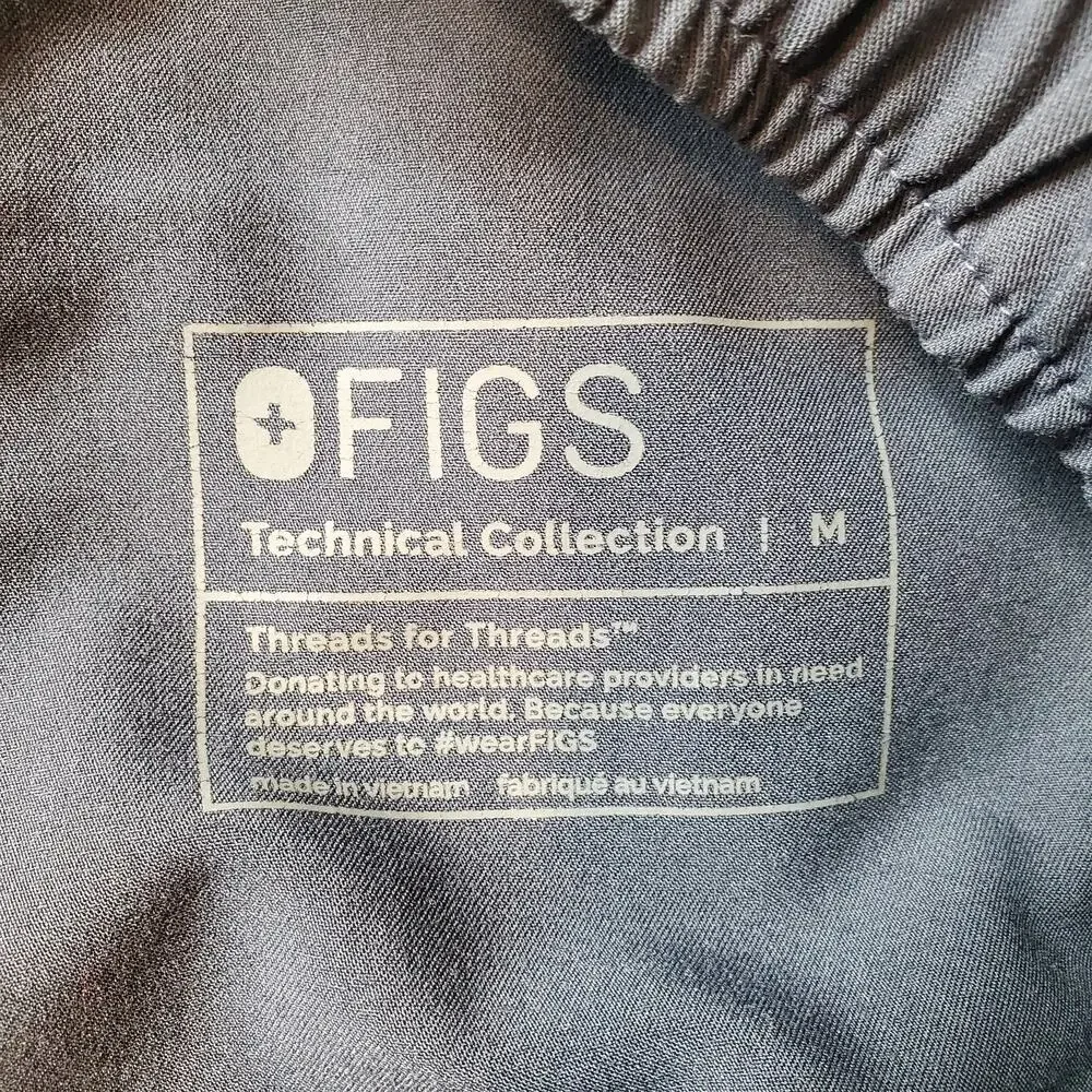 Figs Men's Size M Tansen Jogger Slim-Fit Scrub Pants Blue Gray MXXSW2004S